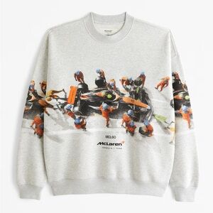 Abercrombie & Fitch McLaren Racing Formula 1 F1 Crewneck Sweatshirt XL